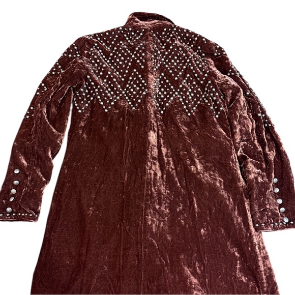 Double D Ranch highly embellished velvet Santa Clara Pueblo duster/dress RARE - Picture 6 of 10